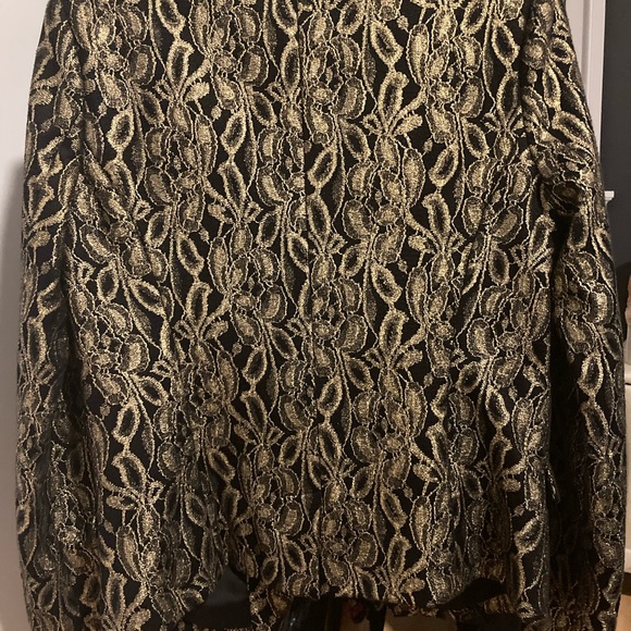 Stunning 7 FOR ALL MANKIND Metallic Jacquard blazer jacket in gold & black - Picture 13 of 15